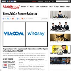 Viacom, WhoSay Announce Partnership