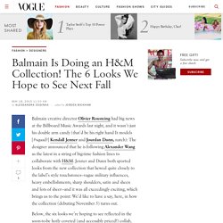 Balmain and H&M Have Announced Their New Collaboration