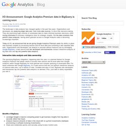 Google Analytics Premium data in BigQuery is coming soon