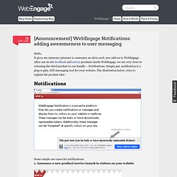 [Announcement] WebEngage Notifications: adding awesomeness to user messaging