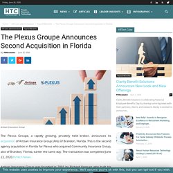 The Plexus Groupe Announces Second Acquisition in Florida