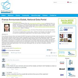 France Announces Etalab, National Data Portal « World e.gov forum