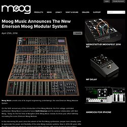 Moog Music Announces The New Emerson Moog Modular System