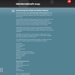 Announcing Our Health and Safety Software - ddsinternational's soup