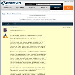 Assistance - Forums - Annonces - Announcing CrossOver 14.0.0 - Discussion de Windows sur Mac et Linux