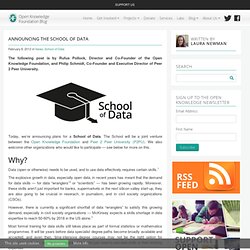 Announcing the School of Data