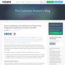 Announcing Woopra and Salesforce.com Partnership: Bridging The Gap Between Analytics and CRM