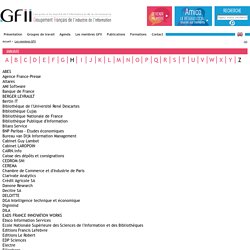 Annuaire des membres du GFII