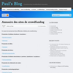 Paul's Blog – Annuaire des sites de crowdfunding