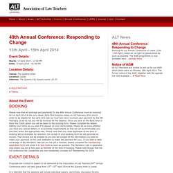49th Annual Conference: Responding to Change