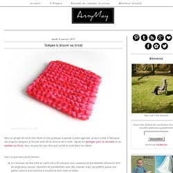 AnnyMay Le Blog: Tampon à récurer au tricot