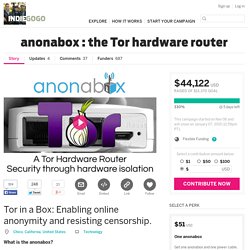 anonabox : the Tor hardware router