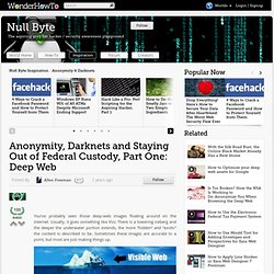 Anonymity, Darknets and Staying Out of Federal Custody, Part One: Deep Web « Null Byte - StumbleUpon