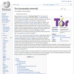 Tor (anonymity network)