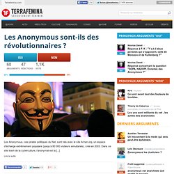 Les anonymous sont -ils des indignés ?