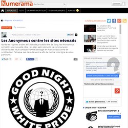 Les Anonymous contre les sites néonazis