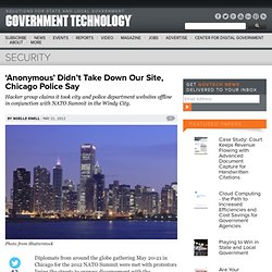 ‘Anonymous’ Didn’t Take Down Our Site, Chicago Police Say
