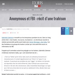 Anonymous et FBI : récit d’une trahison