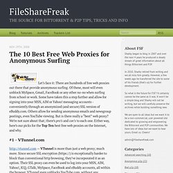 The 10 Best Free Web Proxies For Anonymous Surfing