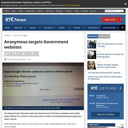 Hackers target Government websites