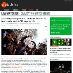 As Anonymous protests, Internet drowns in inaccurate anti-ACTA arguments