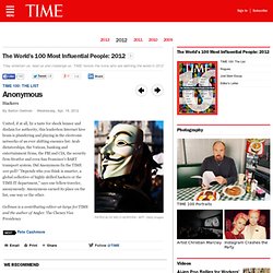 Anonymous - 2012 TIME 100: The Most Influential People in the World