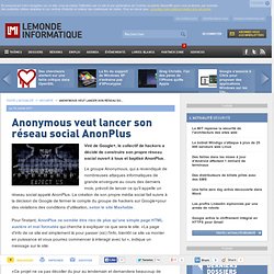 Anonymous veut lancer son réseau social AnonPlus