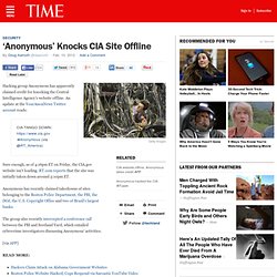 ‘Anonymous’ Knocks CIA Site Offline