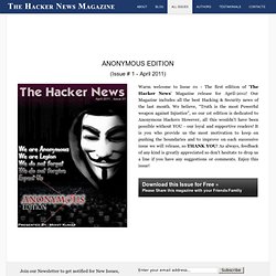 The Hacker News Magazine - IT Security Magazine