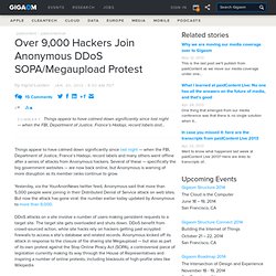 Over 9,000 Hackers Join Anonymous DDoS SOPA/Megaupload Protest