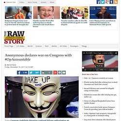 Anonymous declares war on Congress with #OpAccountable