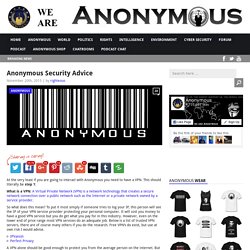 Anonymous Security Advice AnonHQ