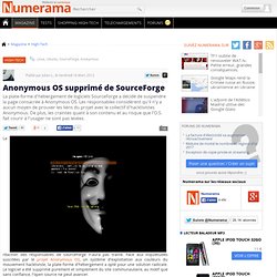 Anonymous OS supprimé de SourceForge