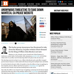 Anonymous Threatens to Take Down Manteca, CA Police Website