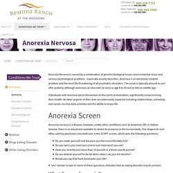Anorexia Nervosa Treatment Center