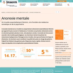 Anorexie mentale-INSERM