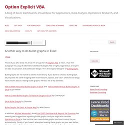 Another way to do bullet graphs in Excel