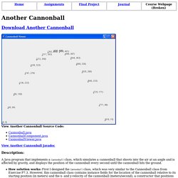 Another Cannonball - Jared Nelson - Java for Video Games