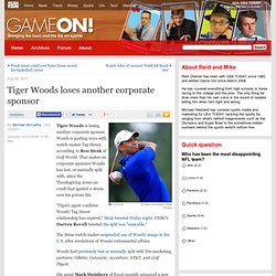 Tiger Woods loses another corporate sponsor
