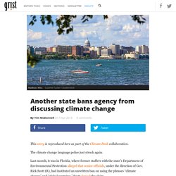 Another state bans agency from discussing climate change