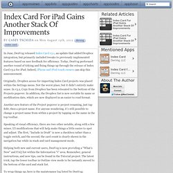 Index Card For iPad Gains Another Stack Of Improvements