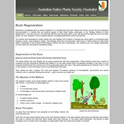 ANPSA Plant Guide: Environmental Weeds in Australia