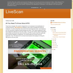All You Need To Know About AFIS