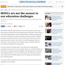 MOOCs are not the answer to our education challenges