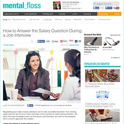 How to Answer the Salary Question During a Job Interview