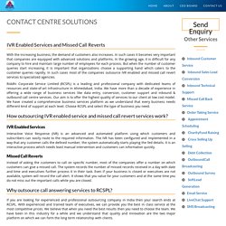Contact Centre - Call Answering Services