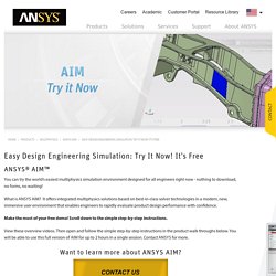 ANSYS AIM - Free software