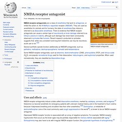 NMDA receptor antagonist