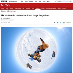 UK Antarctic meteorite hunt bags large haul