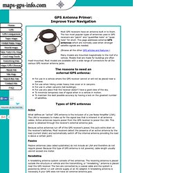 GPS Antenna - How to Improve Your Navigation with a GPS Antenna